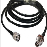 Tnc Male To Tnc Female Waterproof Connector With Lmr240 Pigtail /rf Coaxial Cable