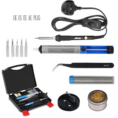 Cheap  60W Soldering Iron Gun Kit Adjustable Temperature Welding Soldering Irons tool set